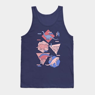 Nineties Dinosaurs Rose Tank Top